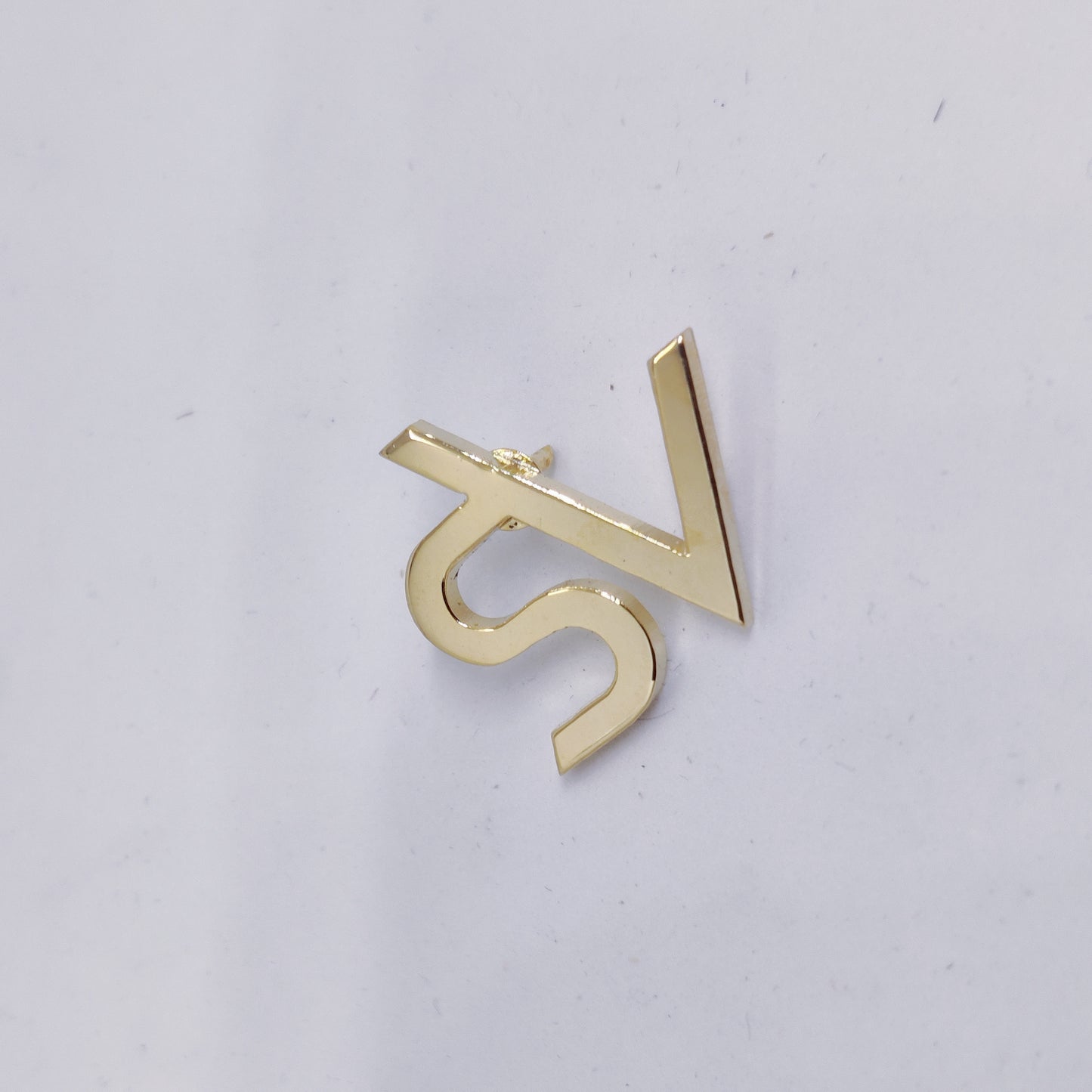 AS SV initial lapel Pin