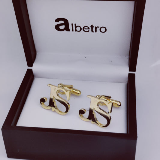 JS Double Initial Cufflinks
