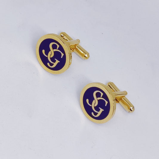 SG initial monogram cufflinks