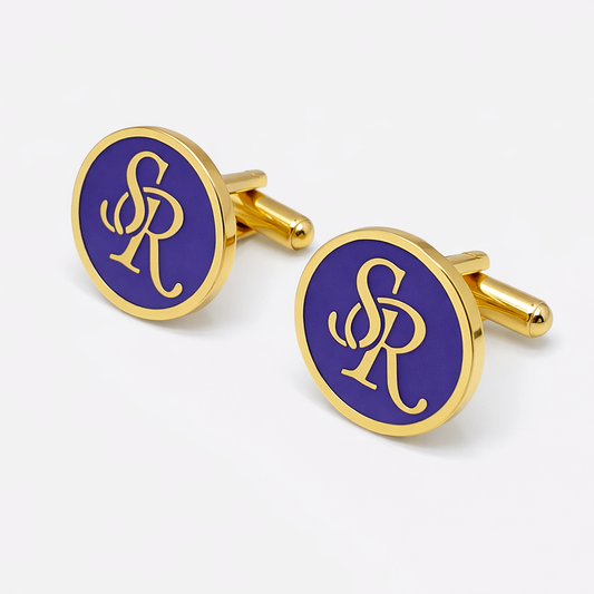 SR initial monogram cufflinks