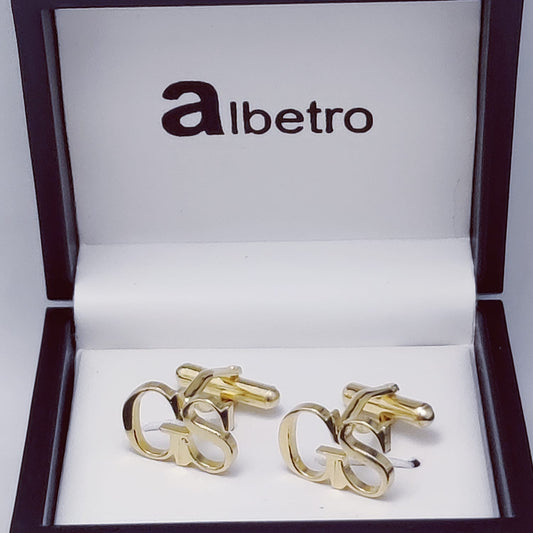 GS Double Initial Cufflinks