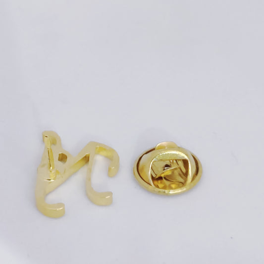 NJ Double Initial Lapel Pin