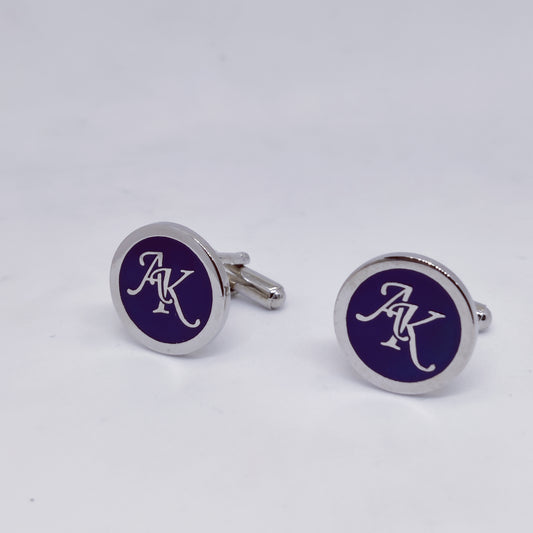 AK initial monogram cufflinks