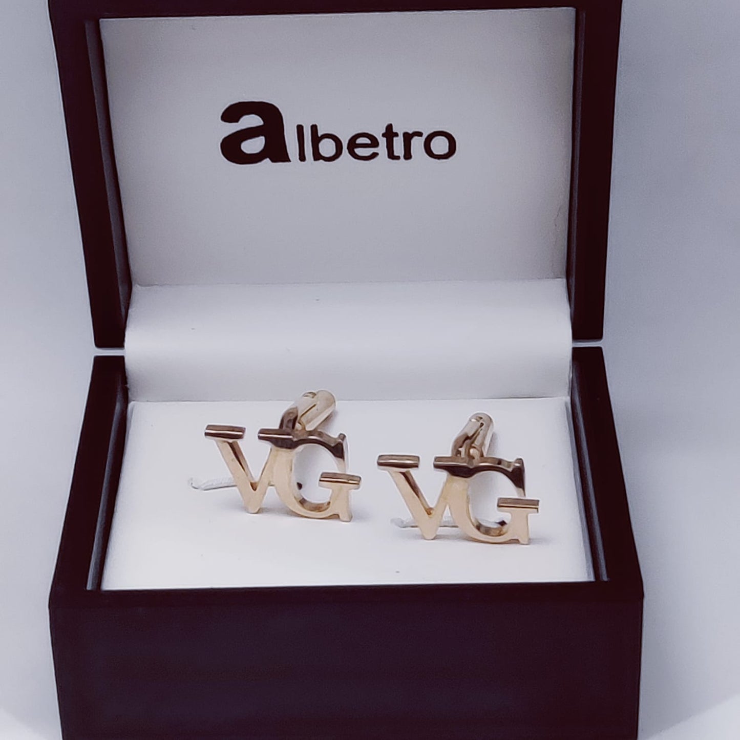VG Double Initial Cufflinks