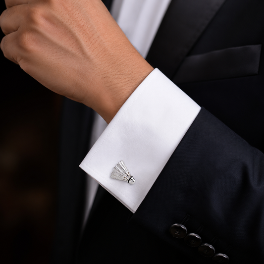 Shuttlecock Badminton Cufflinks