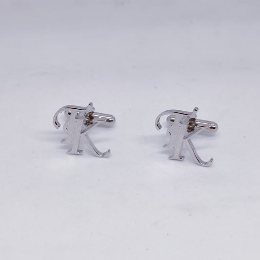 TK Double Initial Cufflinks