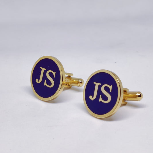 JS initial monogram cufflinks