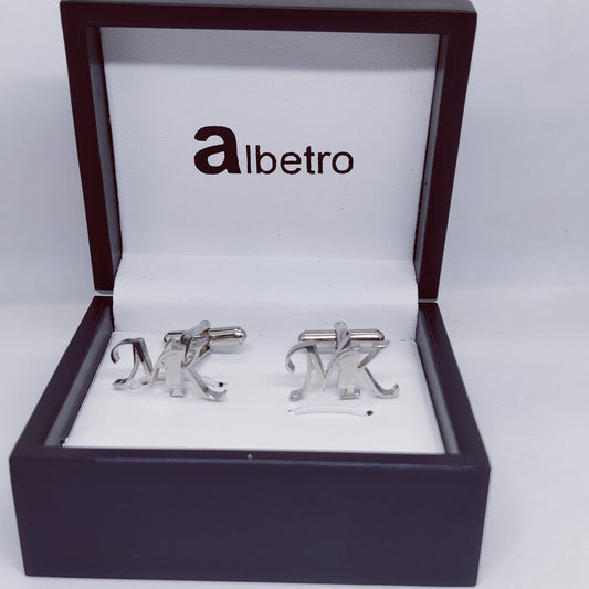 MK Double Initial Cufflinks