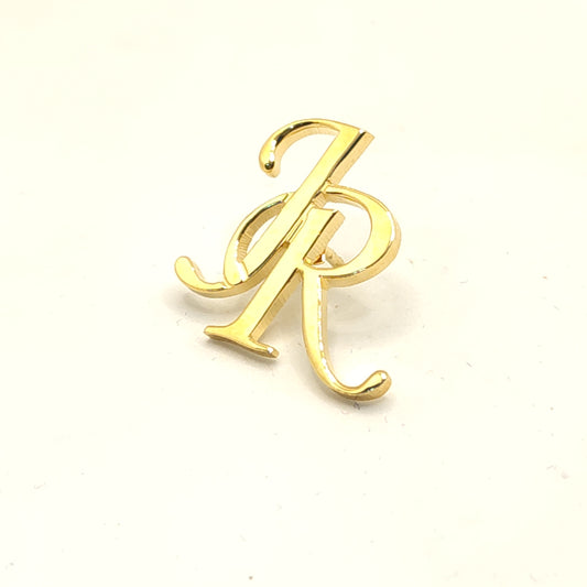 JR Double Initial Lapel Pin