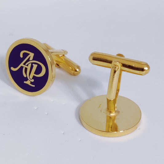 AP initial monogram cufflinks
