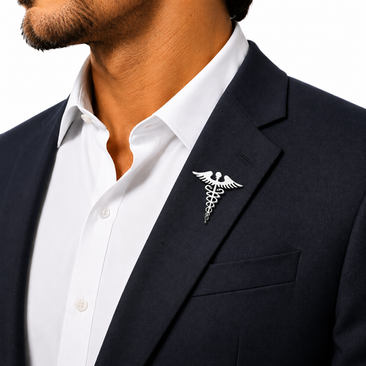 Caduceus Medical Lapel Pin
