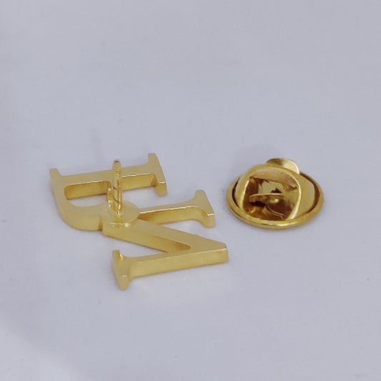 PN Double Initial Lapel Pin