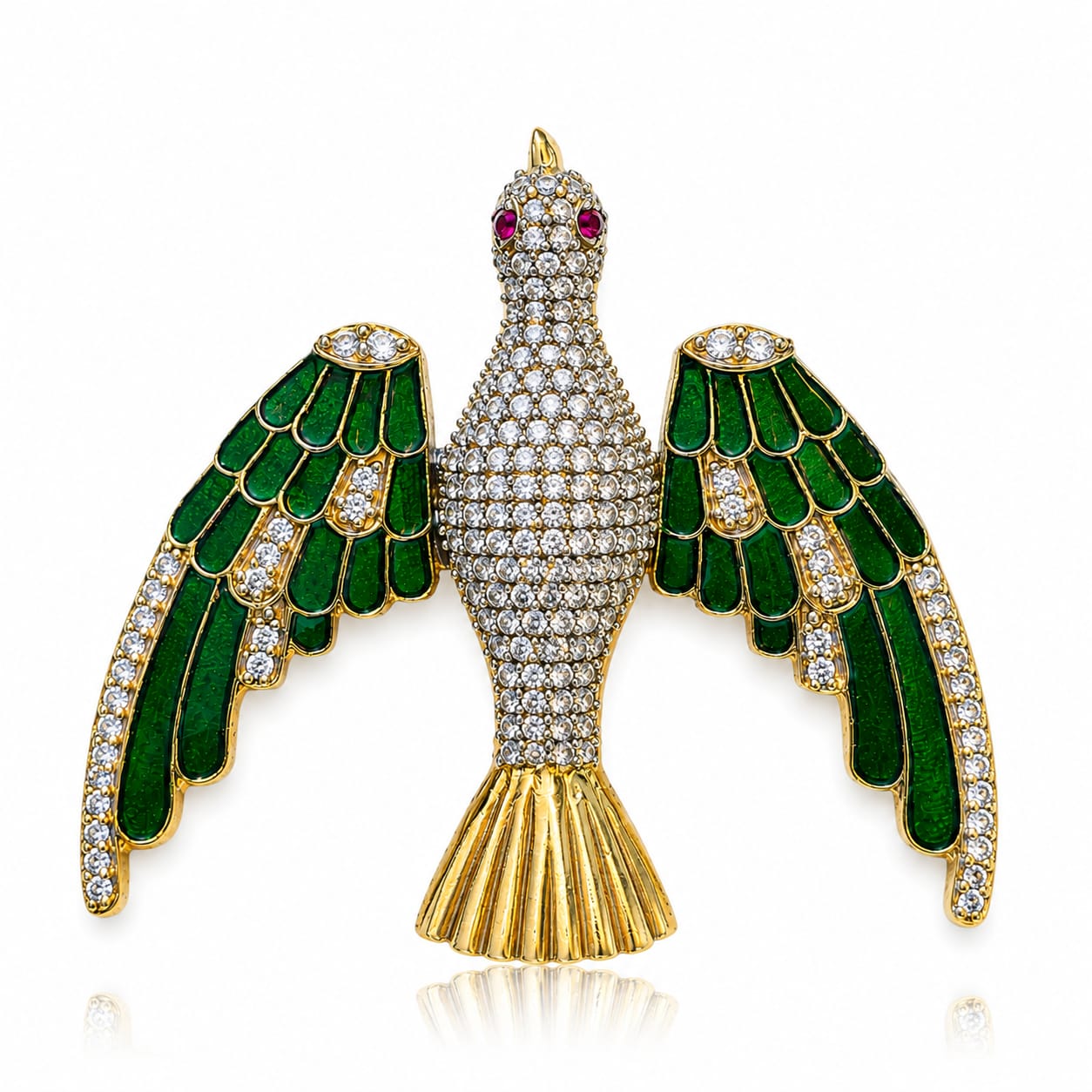 Pakshi Vimana Brooch