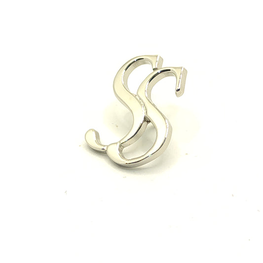 SS Double Initial Lapel Pin