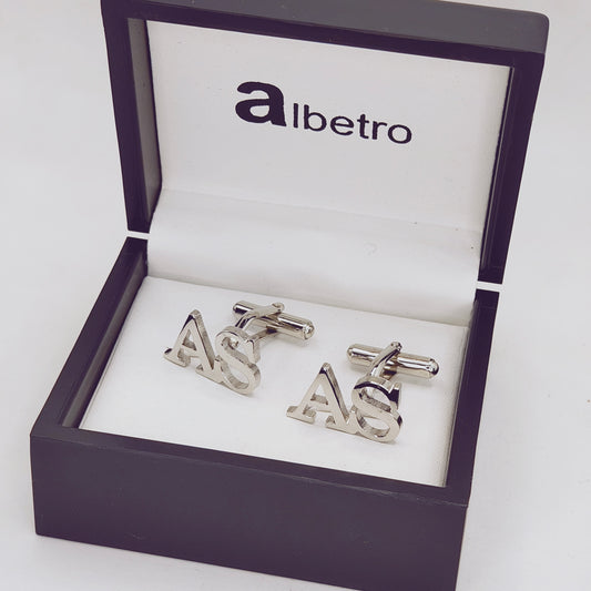 AS Double Initial Cufflinks