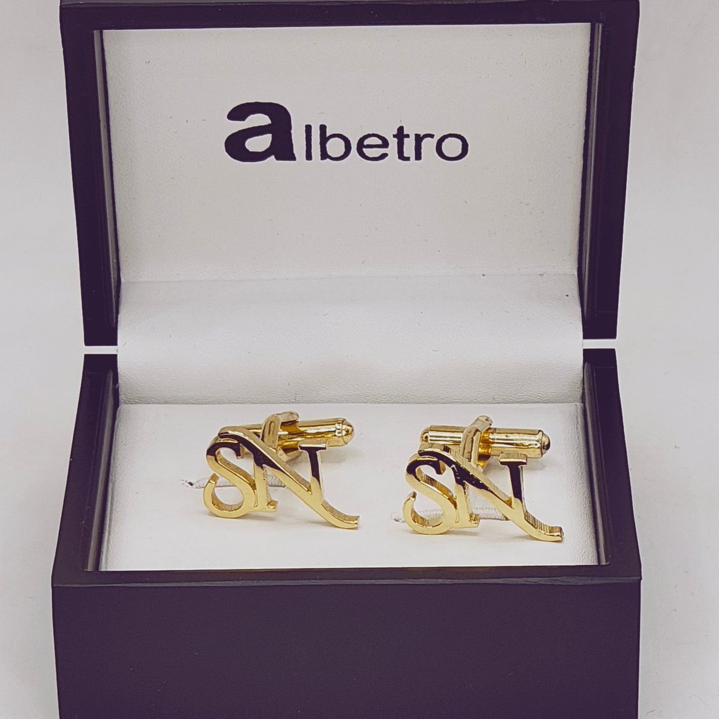 SN Double Initial Cufflinks
