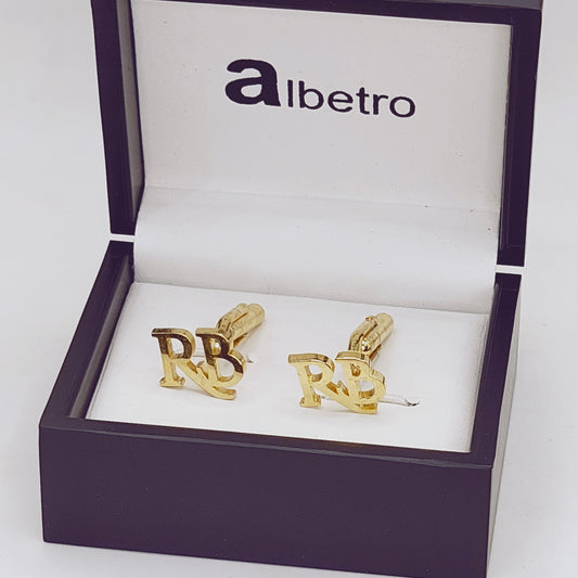RB Double Initial Cufflinks