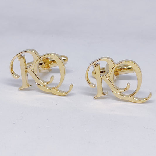 RQ Double Initial Cufflinks