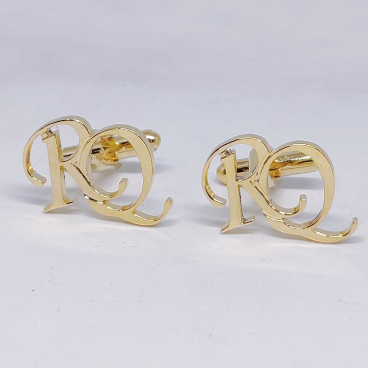 RQ Double Initial Cufflinks