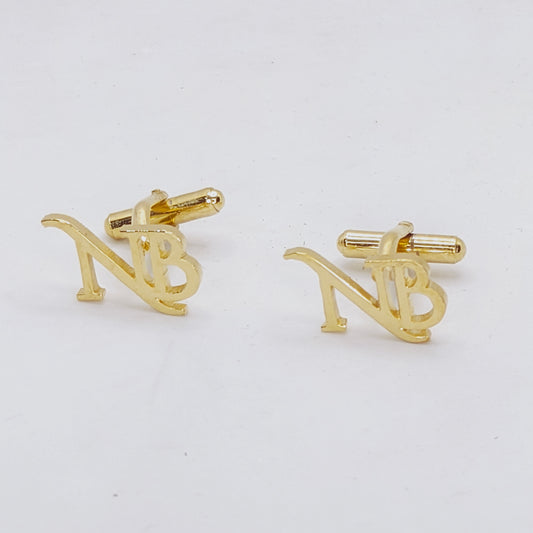 NB Double Initial Cufflinks