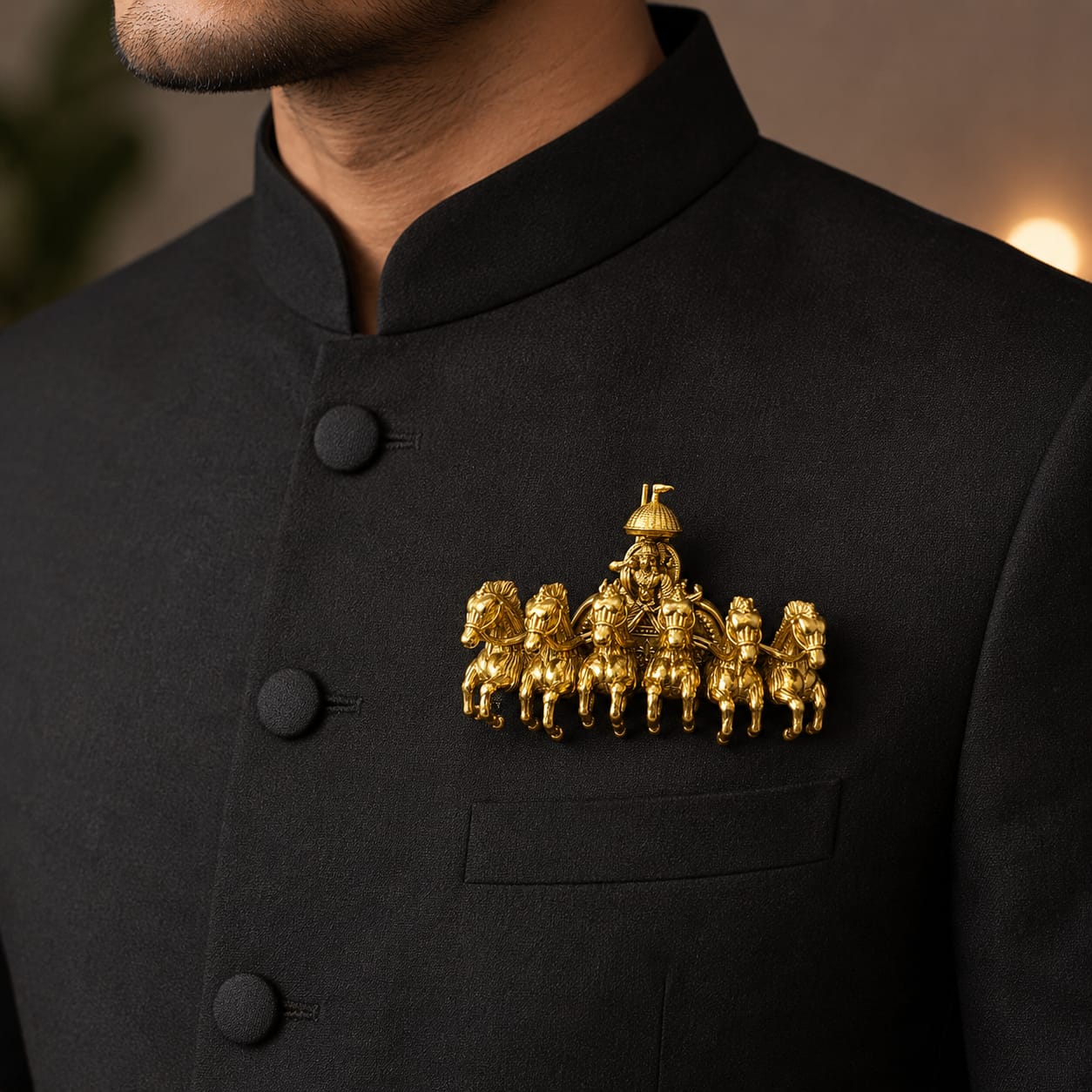 Surya Shadashva Brooch