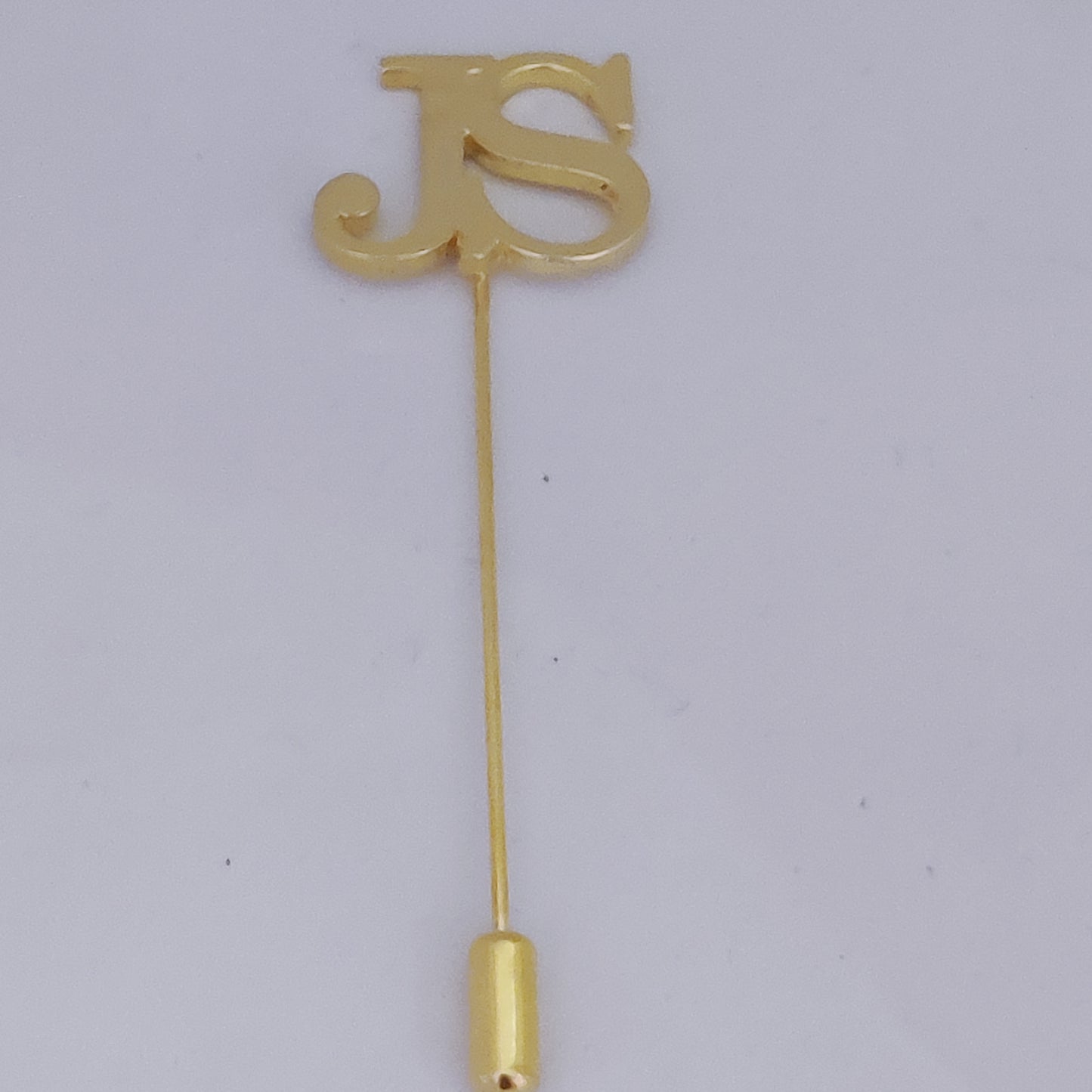 JS Double Initial Lapel Pin
