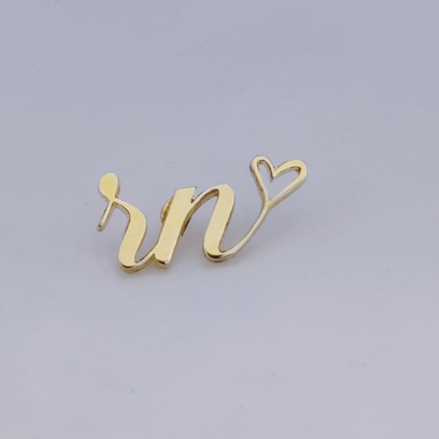RN Double Initial Lapel Pin