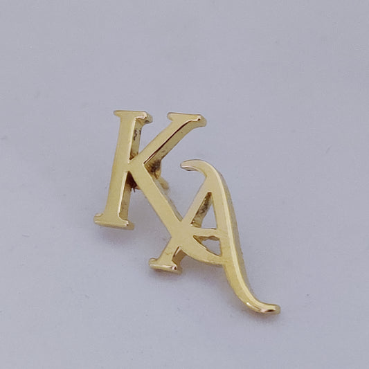 KA Double Initial Lapel Pin