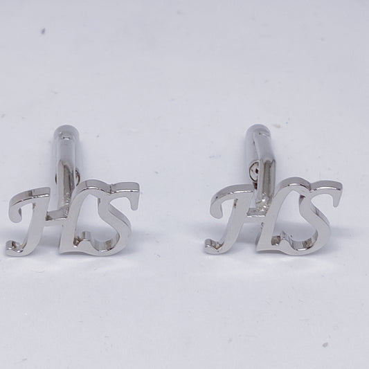 HS Double Initial Cufflinks