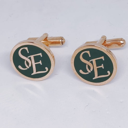 SE Initial Monogram Cufflinks