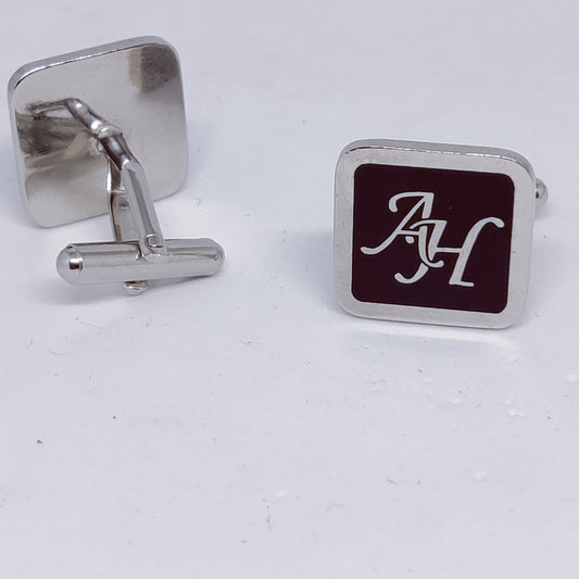 AH Initial Monogram Cufflinks