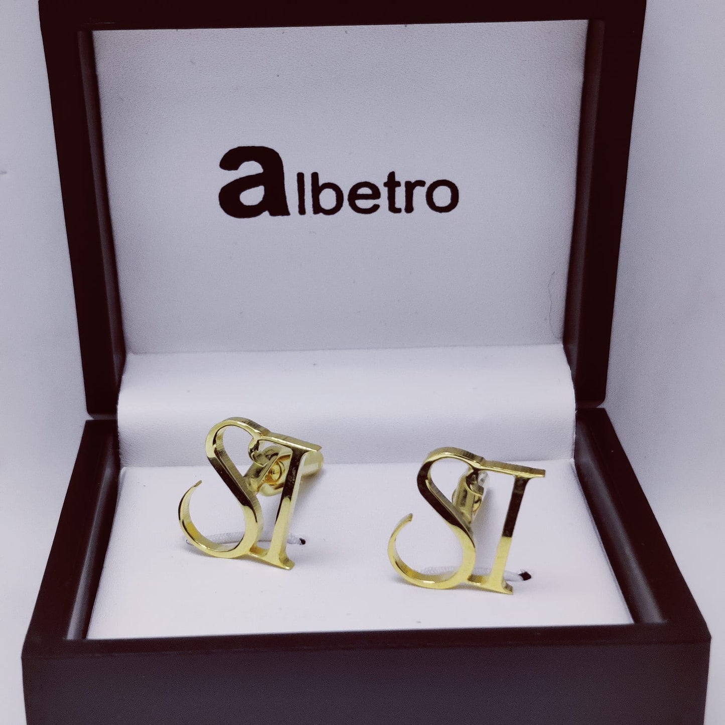 SI Double Initial Cufflinks