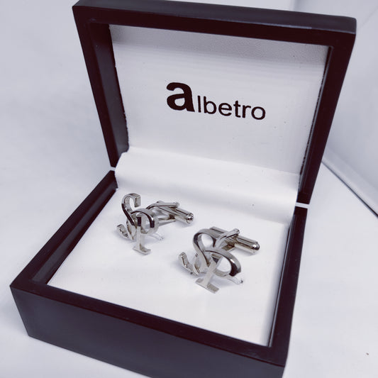 SP Double Initial Cufflinks