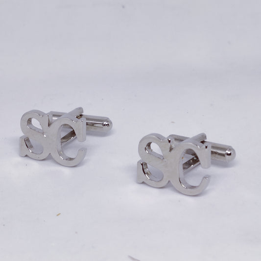 SC Double Initial Cufflinks