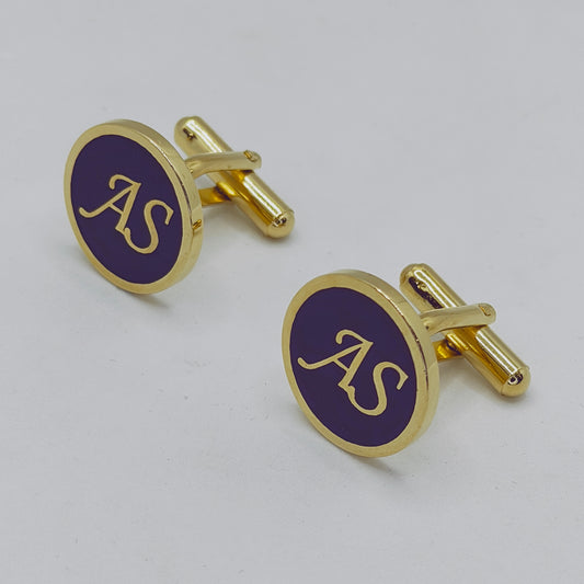 AS Initial Monogram Cufflinks