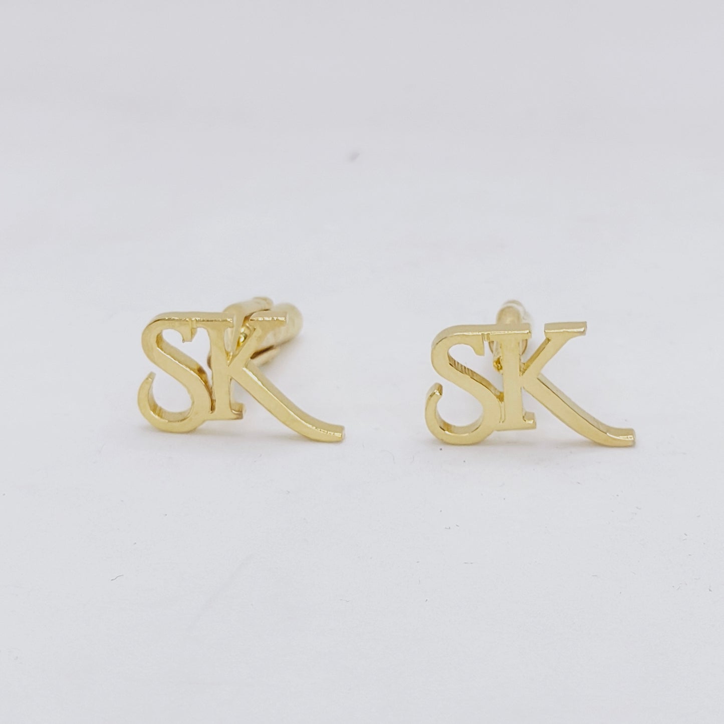 SK Double Initial Cufflinks