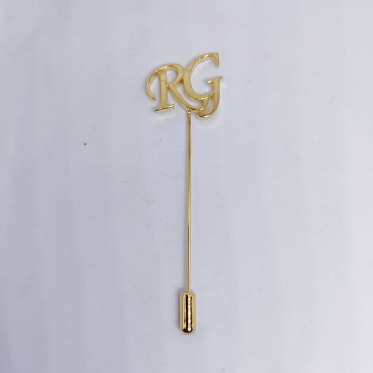 RG Double Initial Lapel Pin