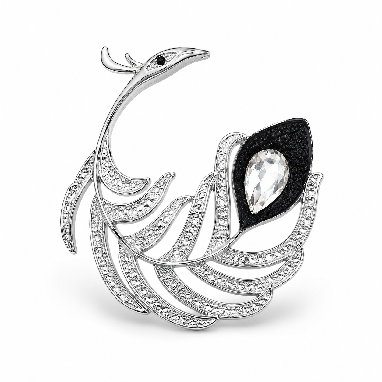 Mayura Brooch — Silver