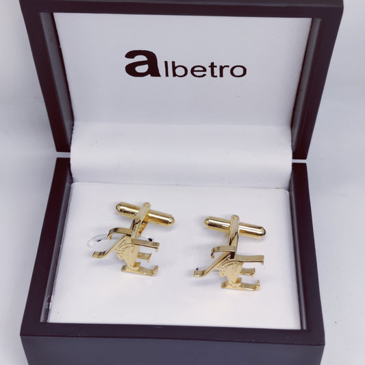 AE Double Initial Cufflinks