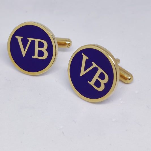 VB Initial Monogram Cufflinks