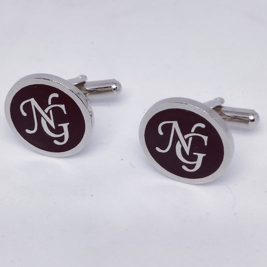 NG initial monogram cufflinks