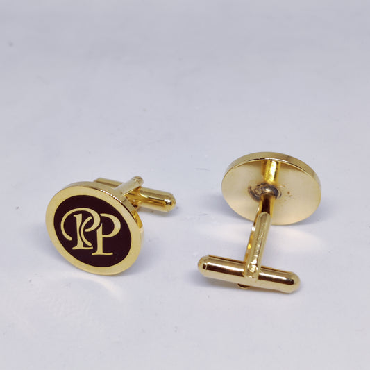 PP Initial Monogram Cufflinks