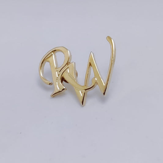 RW Double Initial Lapel Pin