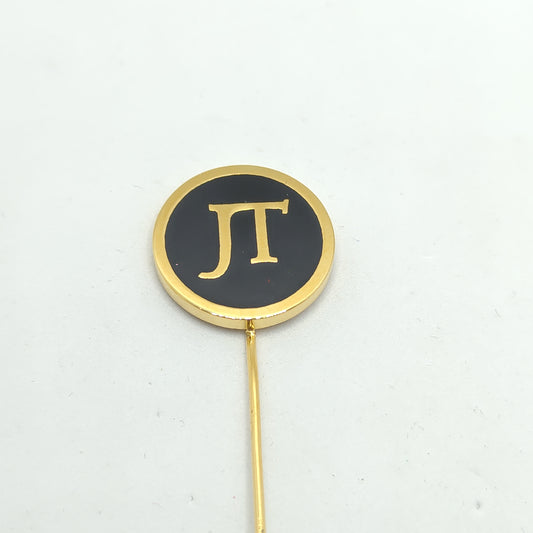 JT initial Monogram Lapel Pin