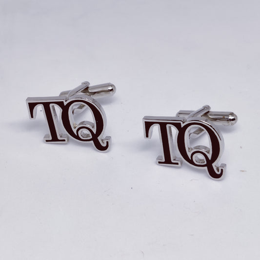 TQ Double Initial Enamel Cufflinks
