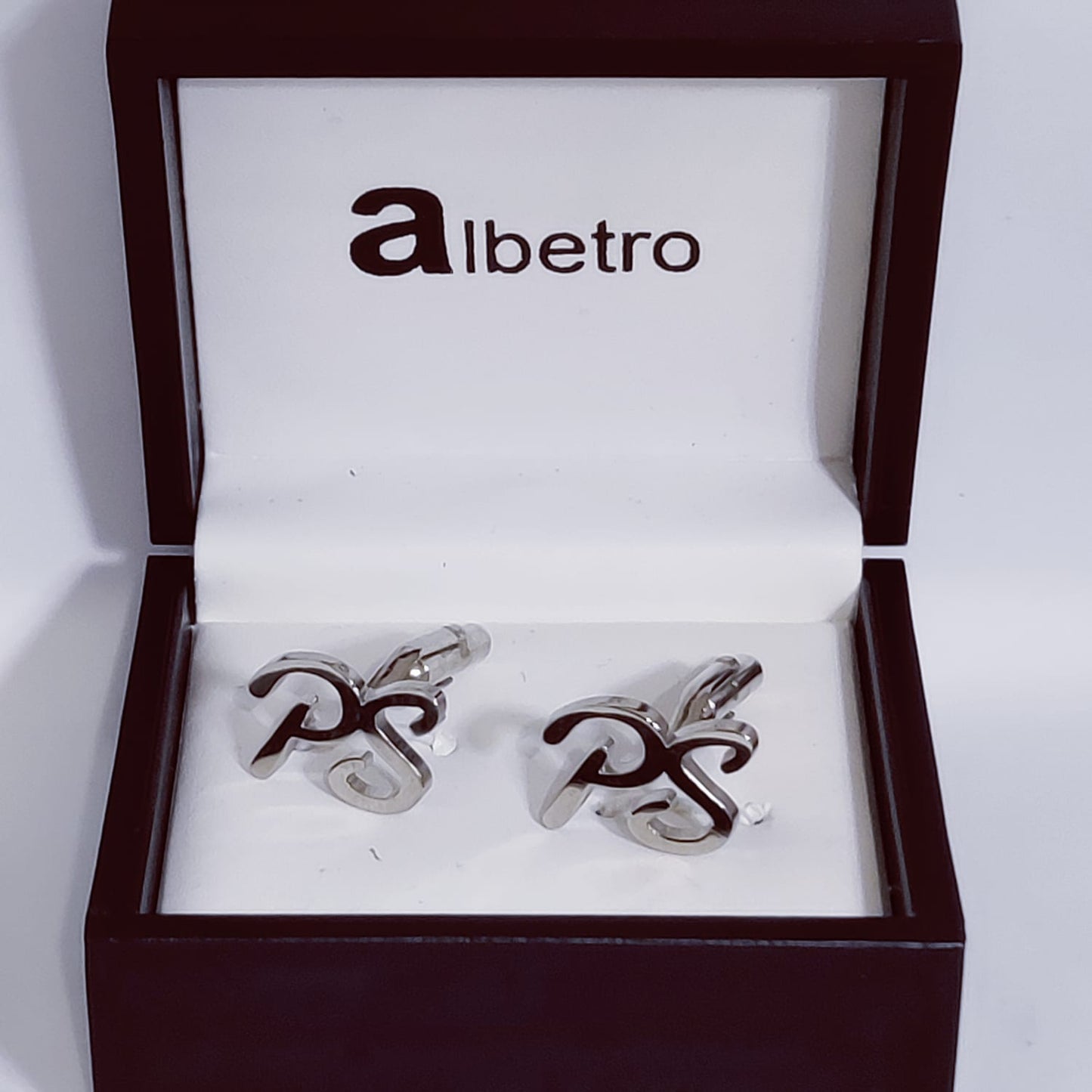 PS Double Initial Cufflinks