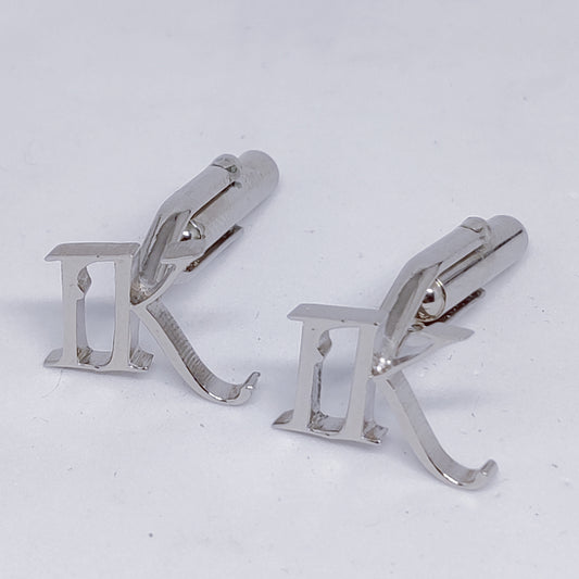 IK Double Initial Cufflinks