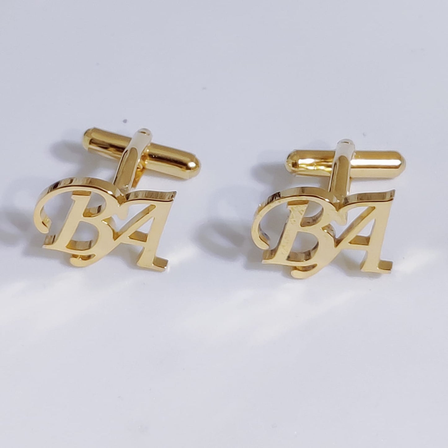BA Double Initial Cufflinks