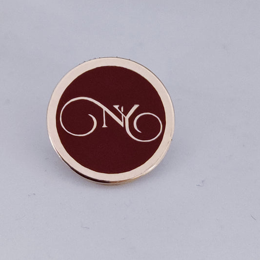 NY Initial Monogram Lapel Pin