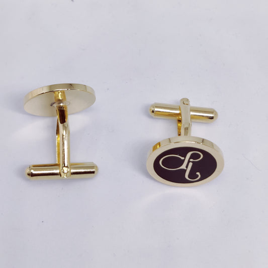 SA initial monogram cufflinks